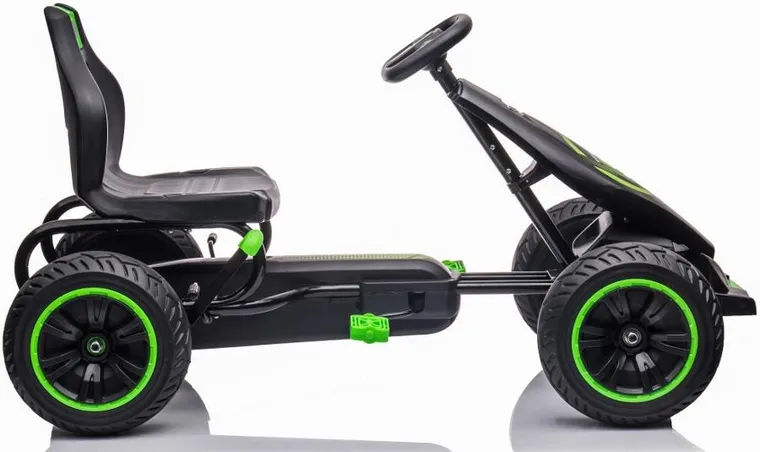 Enero Toys, gokart na pedały, czarno zielony