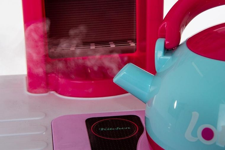 Enero Toys, kuchnia, 32 elementy, różowa, 64-29-87 cm