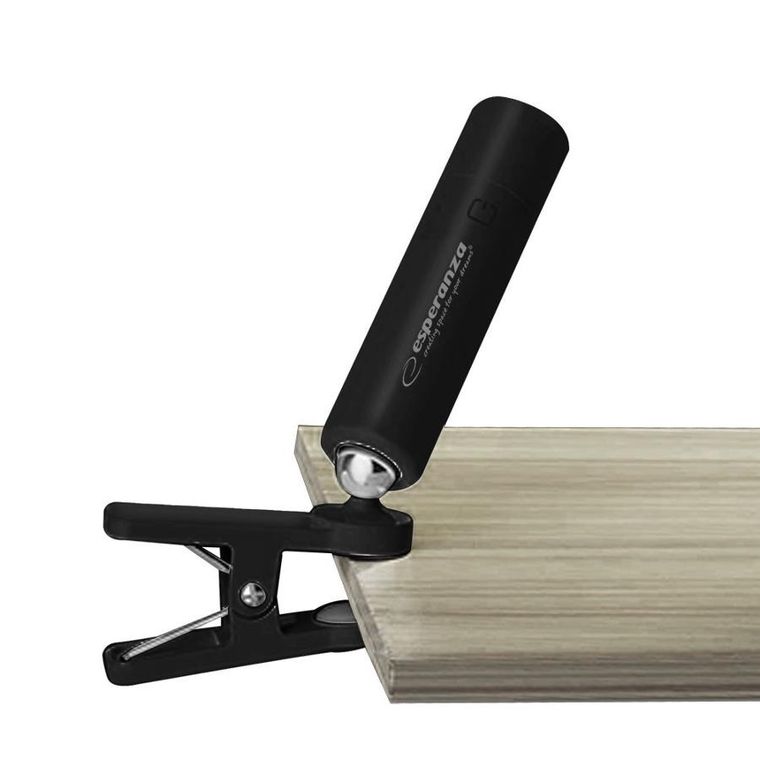 Esperanza, Agena, lampka biurkowa LED 3w1, czarna, ELD118K