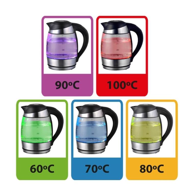 Esperanza, czajnik elektryczny, Seine EKK026, 2200W, 1.7 l, czarny