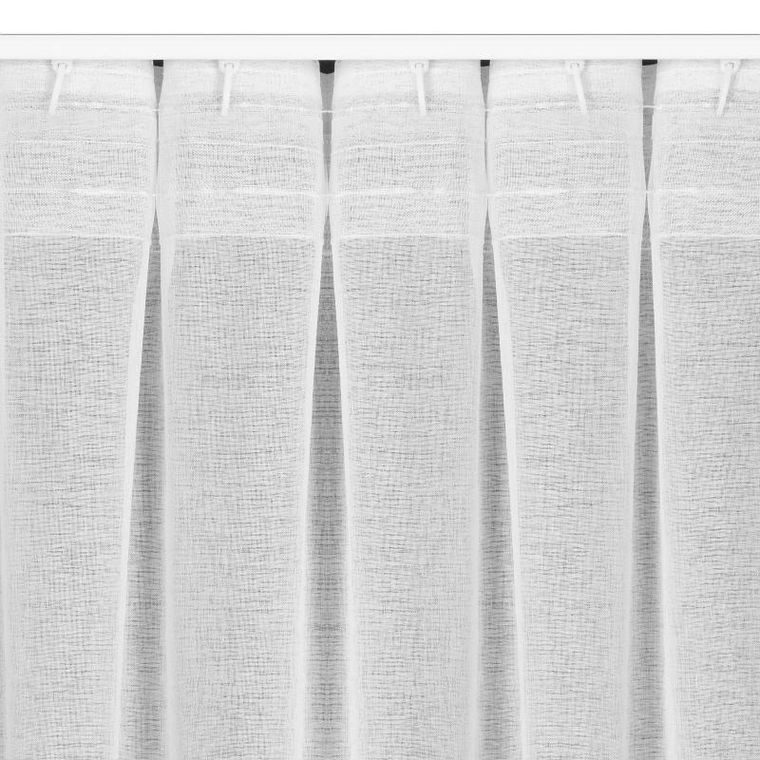 Eurofirany, firana gotowa na taśmie, Layla, 140-300 cm, biały