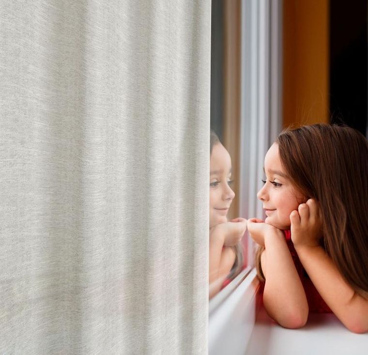 Eurofirany, zasłona gotowa, Anita, 140-250 cm, naturalny