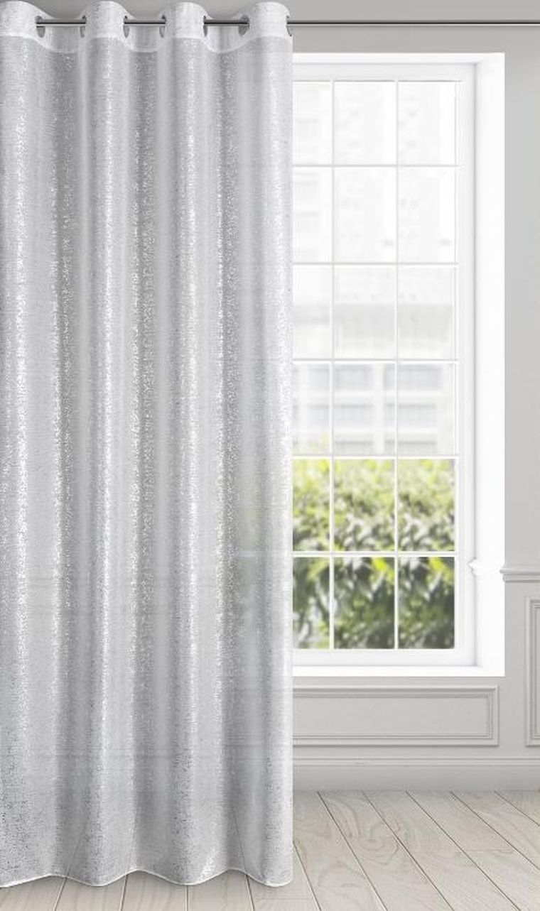 Eurofirany, zasłona gotowa D91 Mily, 140-250 cm, biały