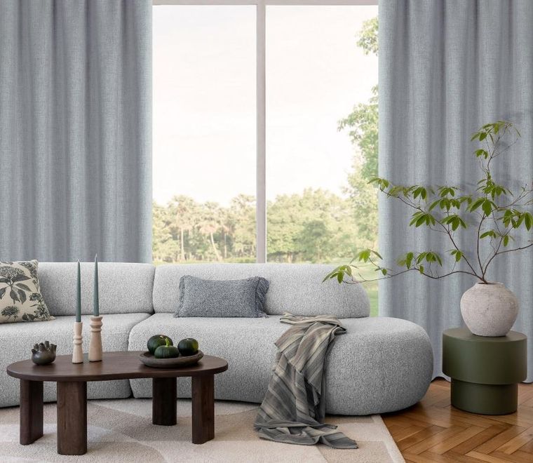 Eurofirany, zasłona gotowa, Jula2, na taśmie, 140-270 cm, ciemnoniebieski