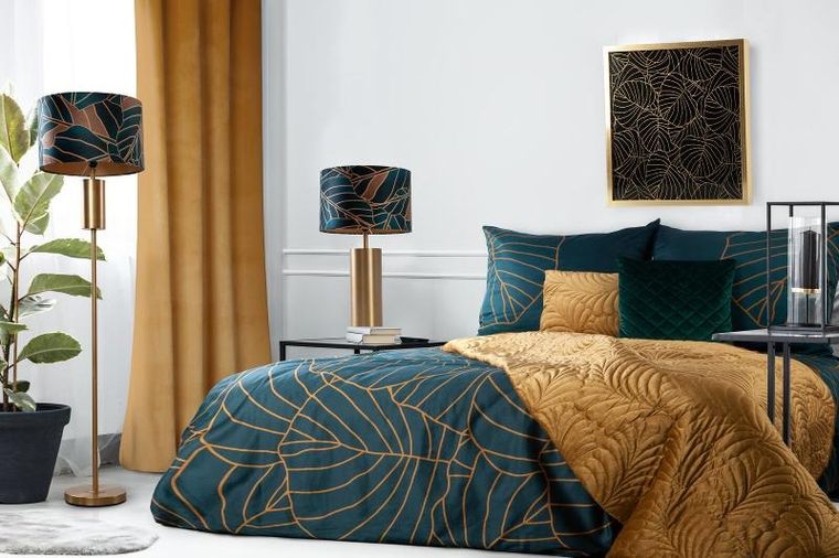 Eurofirany, zasłona zaciemniająca gotowa, d91 Rosa, 140-250 cm, miodowy