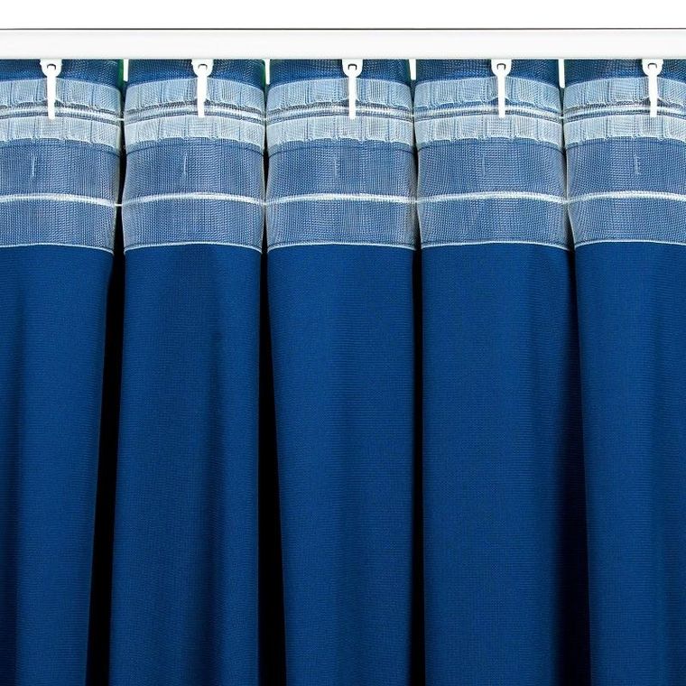 Eurofirany, zasłona zaciemniająca gotowa, Marlen, na taśmie, 140-300 cm, granatowy