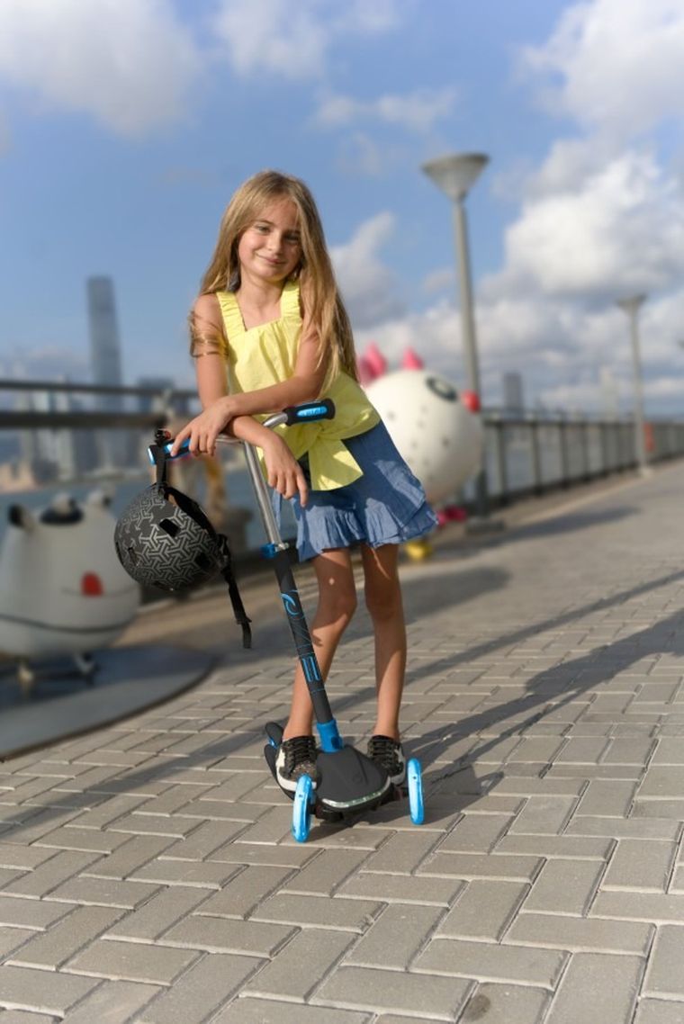 EVO, Rainbow Blast, hulajnoga, trójkołowa, błękitna