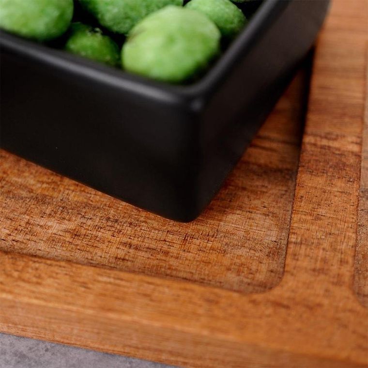 Excellent Housware, zestaw miseczek ceramicznych na tacy, do przekąsek