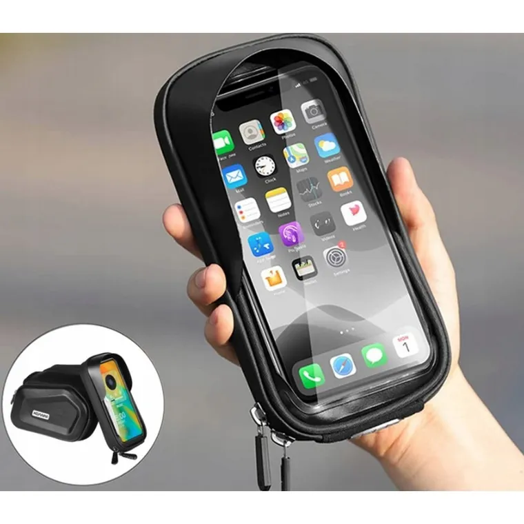 Extralink, torba rowerowa, sakwa na ramę z etui na telefon, wodoszczelna