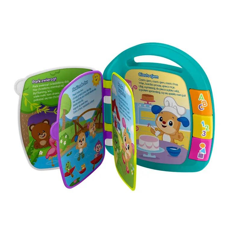 Fisher-Price, Ucz się i śmiej!, Książka z wierszykami, zabawka edukacyjna