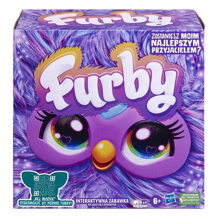 Furby 2.0, zabawka interaktywna, fioletowa