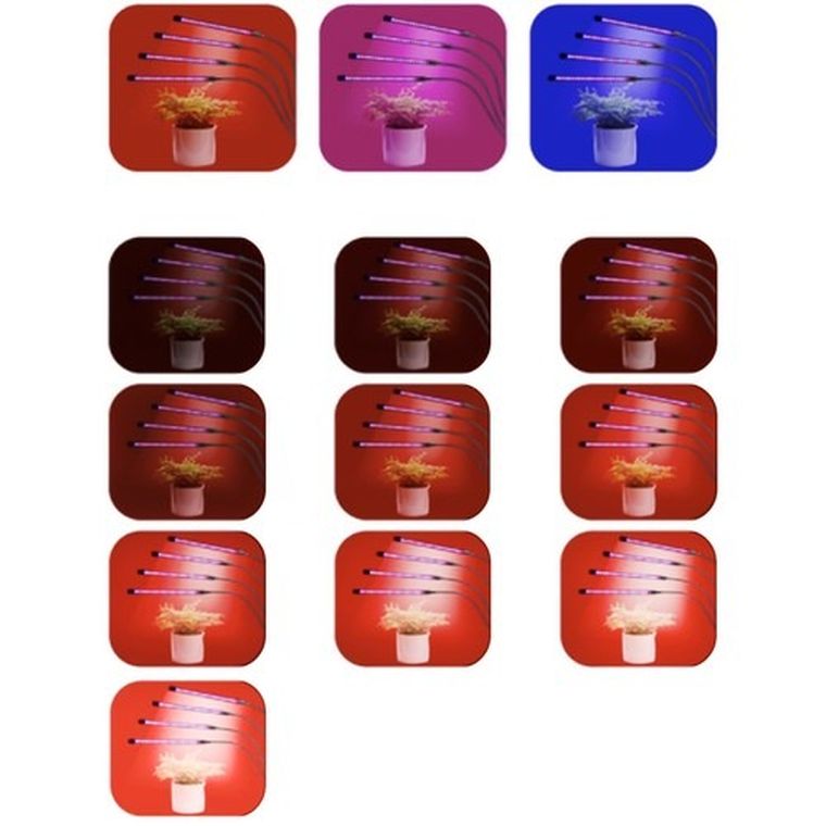Gardlov, lampa do wzrostu roślin, 20 LED, 4 szt.