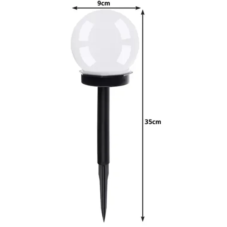 Gardlov, lampa ogrodowa solarna, kula, 6 szt.