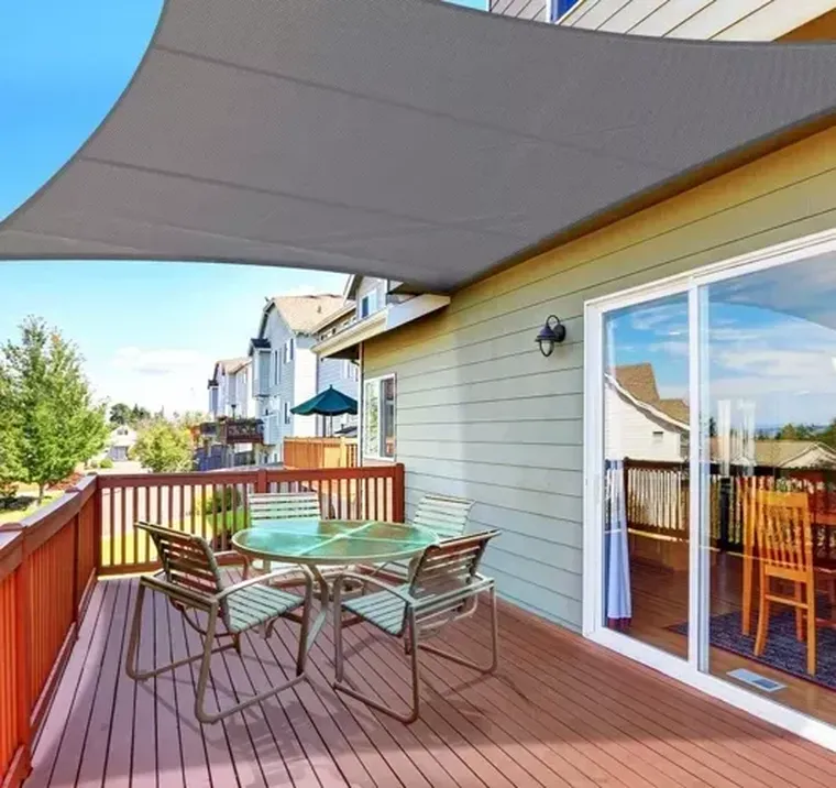 Gardlov, żagiel przeciwsłoneczny, 4-3m, szary