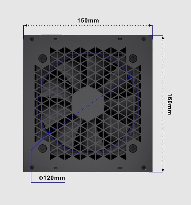 Gembird, zasilacz komputerowy, ATX 750W, aktywne PFC 12 cm, fan 80