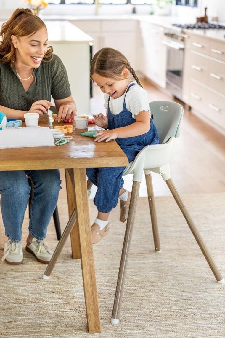 Graco, Presti, krzesełko do karmienia 3w1, dusty rose