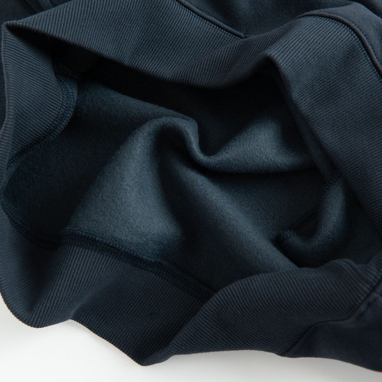 Granatowa bluza basic z kapturem oversize NOWEAR