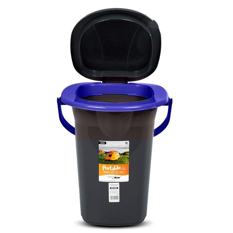 GreenBlue, toaleta turystyczna, czarno-granatowa, GB320BB