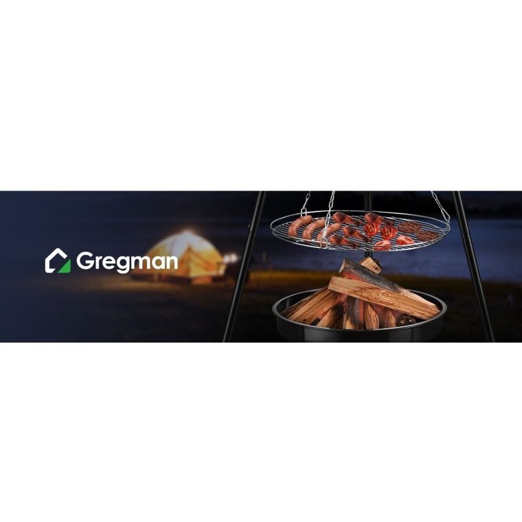 Gregman, Roast 30, palenisko ogrodowe, z grillem, 2w1