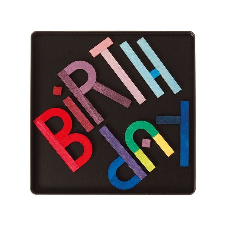 Grimm's, układanka magnetyczna, klocki drewniane, alfabet