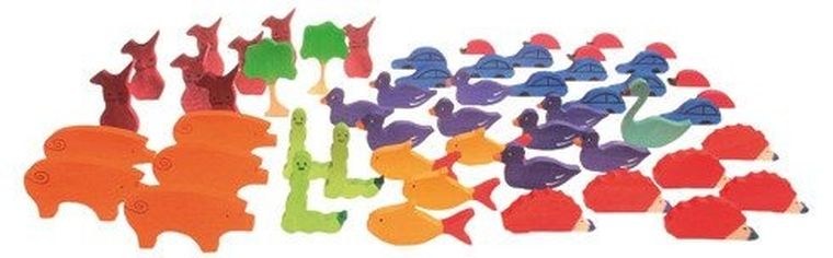 Grimm's, Zwierzątka, zestaw figurek do liczenia i opowiadania, 3+