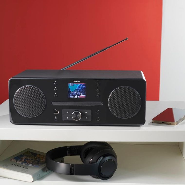 Hama, radio cyfrowe i internetowe z dab/dab+ fm, cd/mp3, bluetooth