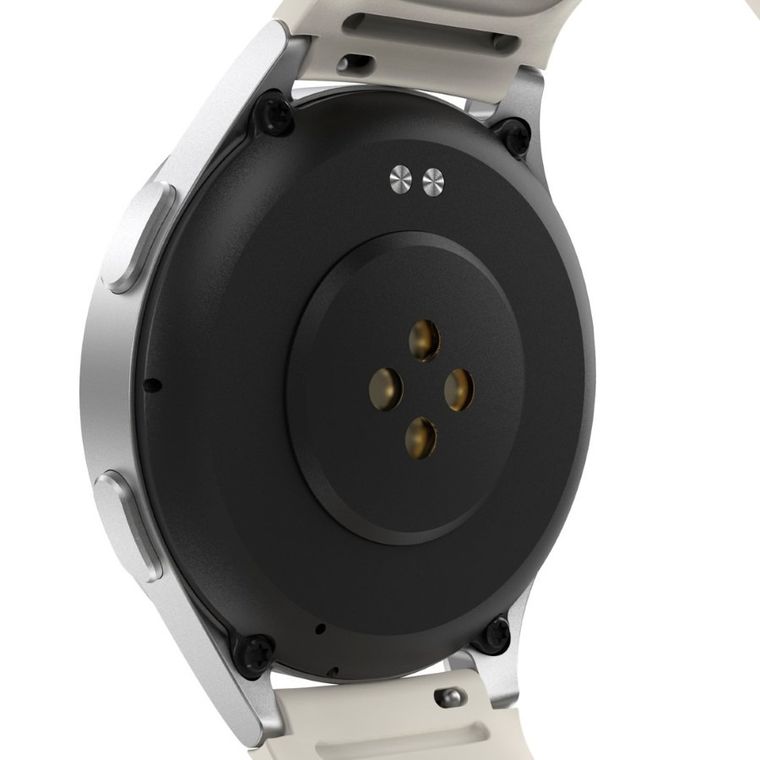 Hama, Smartwatch 8900, GPS, Amoled 1.3, szara koperta, srebrna ramka, pasek silikonowy