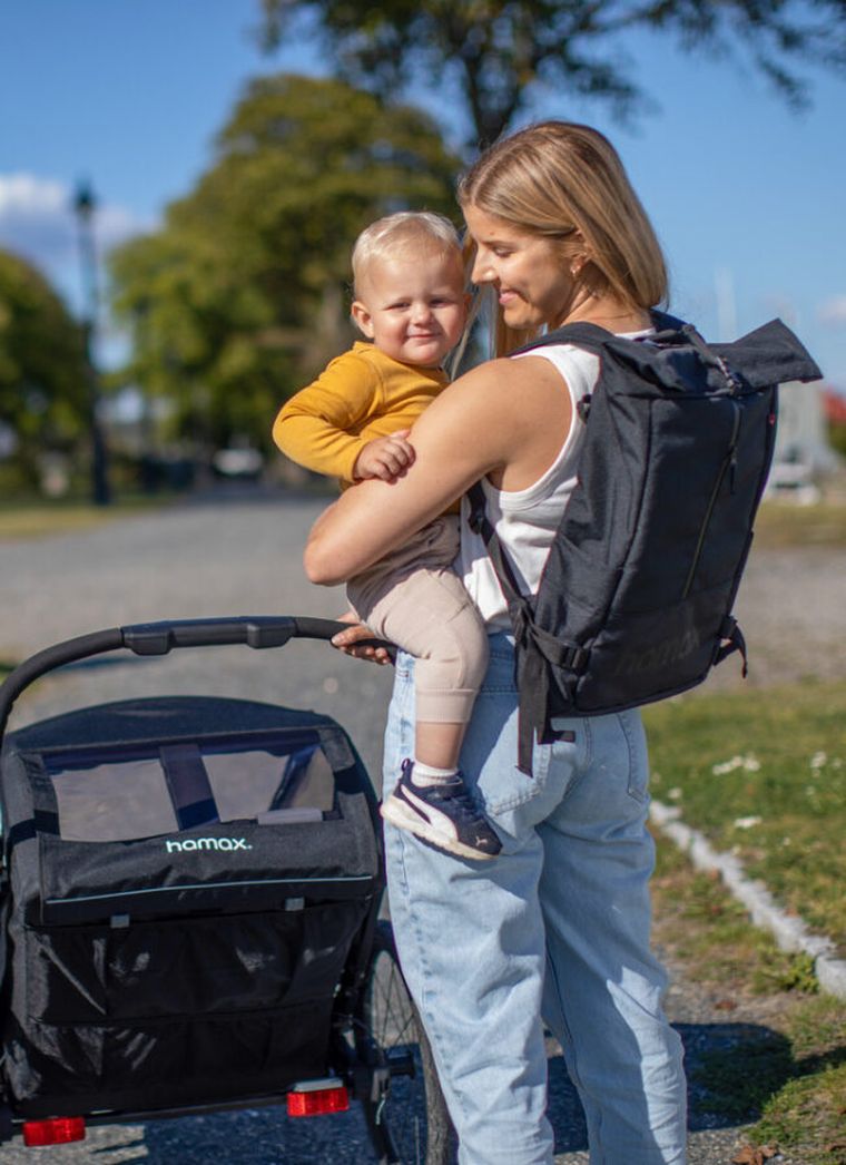 Hamax, Breeze One, przyczepka rowerowa, Black