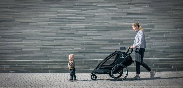 Hamax, Breeze, przyczepka rowerowa, podwójna, Black