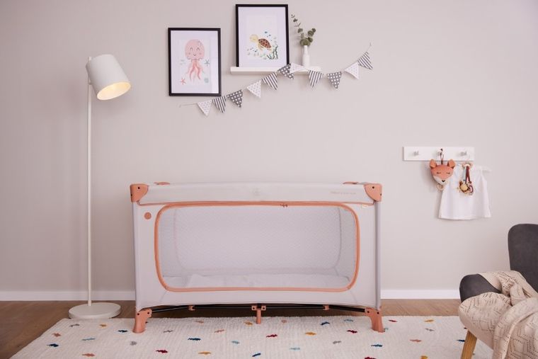 Hauck, Dream N Play Plus, łóżeczko turystyczne, dusty blue