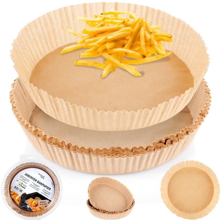 Hit, wkład do frytkownicy, Air Fryer, papierowy, 20 cm, 50 szt.