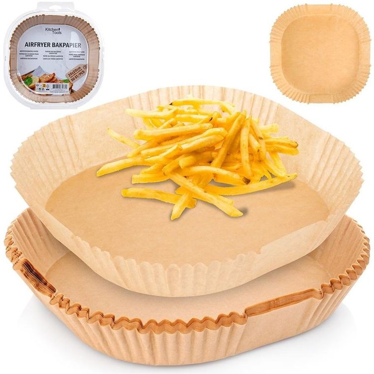 Hit, wkład do frytkownicy beztłuszczowej, papierowy, 23 cm, 50 szt.