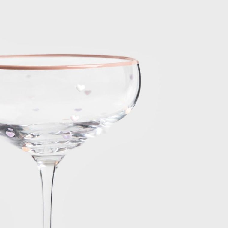 Homla, Amanti, kieliszek w serduszka na martini, 0,2l, 731723