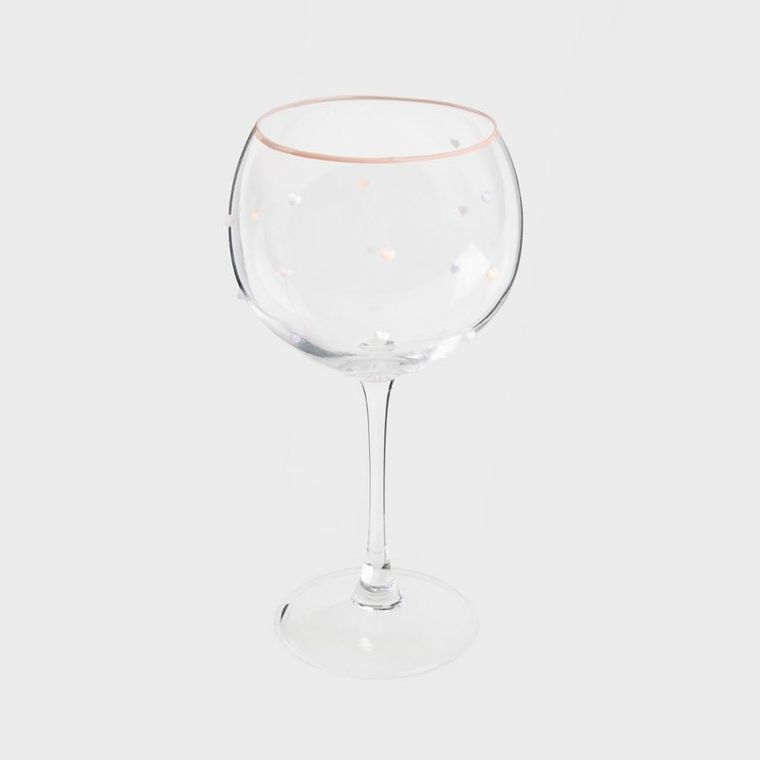 Homla, Amanti, kieliszek w serduszka, pękaty, 0,55l, 731747