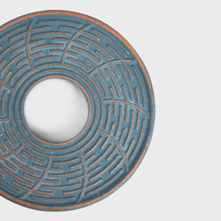 Homla, Andreas, zestaw do herbaty, żeliwny, niebiesko złoty, 4 szt., 744167