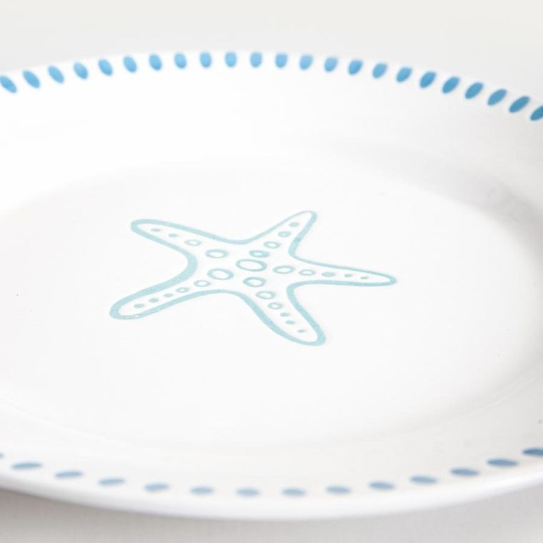 Homla, Kaoma, talerz, deserowy z rozgwiazdą, 21 cm