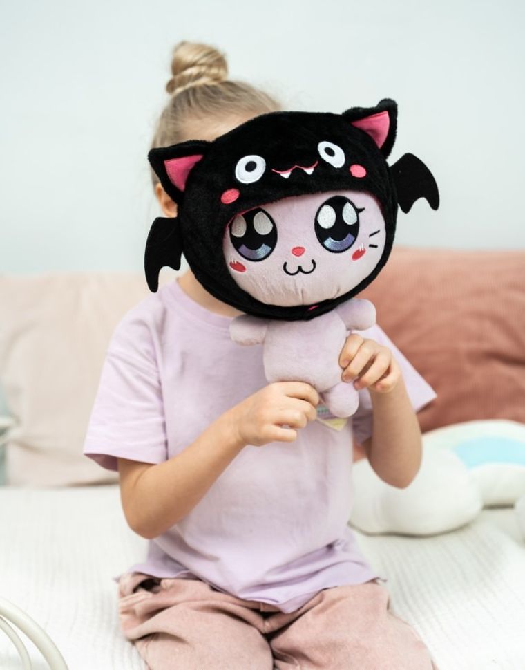 Hoody Kin Academy, maskotka w zwierzęcym kapturku, kot