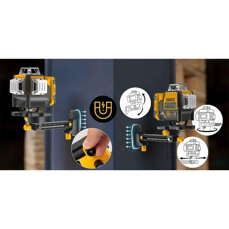 Humberg, laser krzyżowy w walizce, ze statywem, HM-171