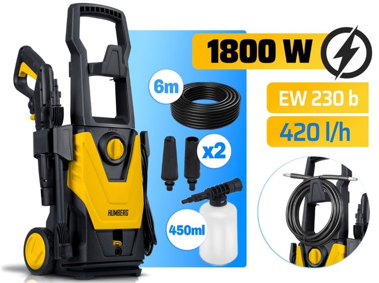 Humberg, myjka ciśnieniowa, 1800W, HM-300