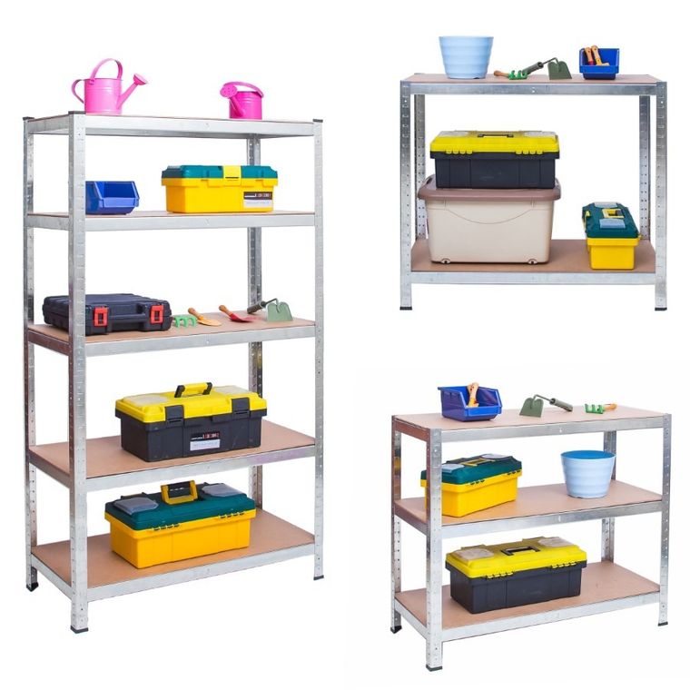 Humberg, regał metalowy, magazynowy, 2w1, 150-75-30, 1000 kg