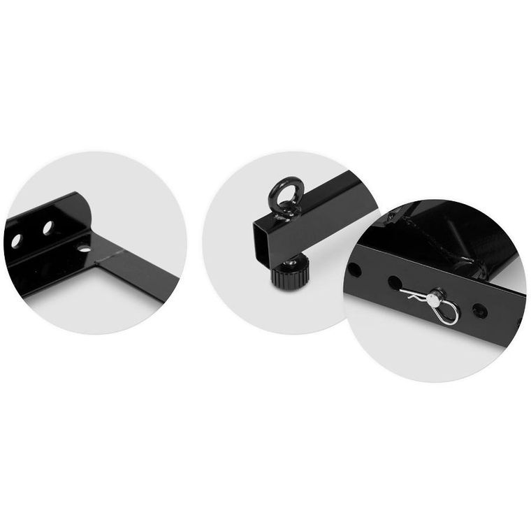 Humberg, stojak motocyklowy na przednie koło, czarny