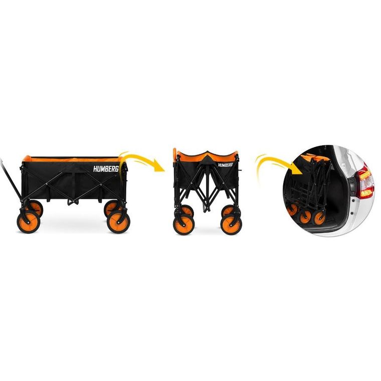 Humberg, wózek transportowy, składany, 100l
