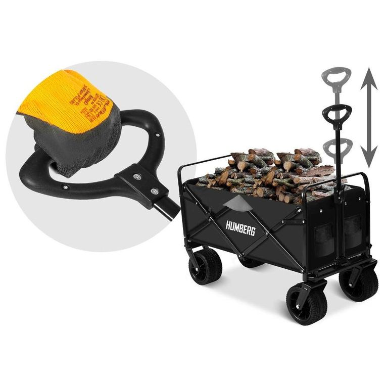 Humberg, wózek transportowy, składany, 100l