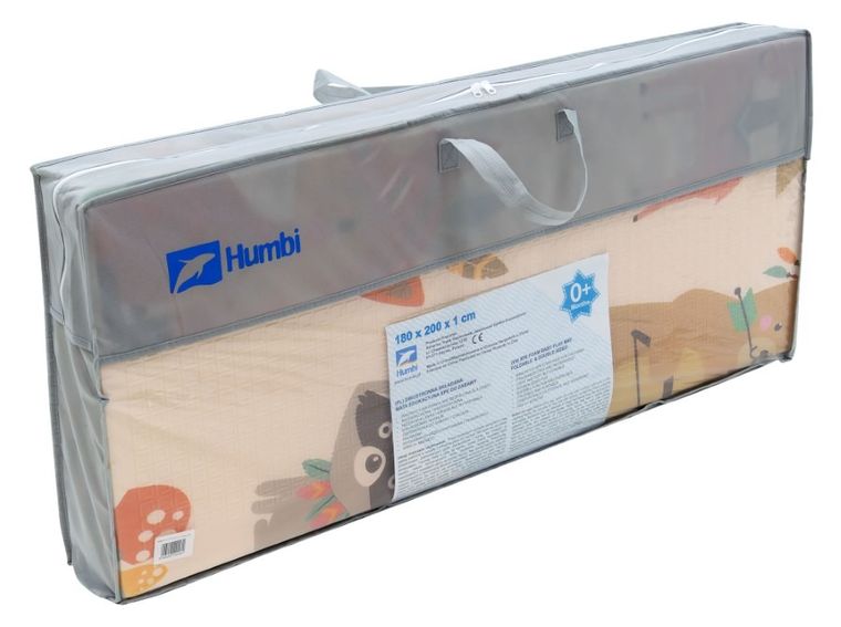 Humbi, dwustronna mata edukacyjna z pianki XPE, wieś i las, 180-200 cm