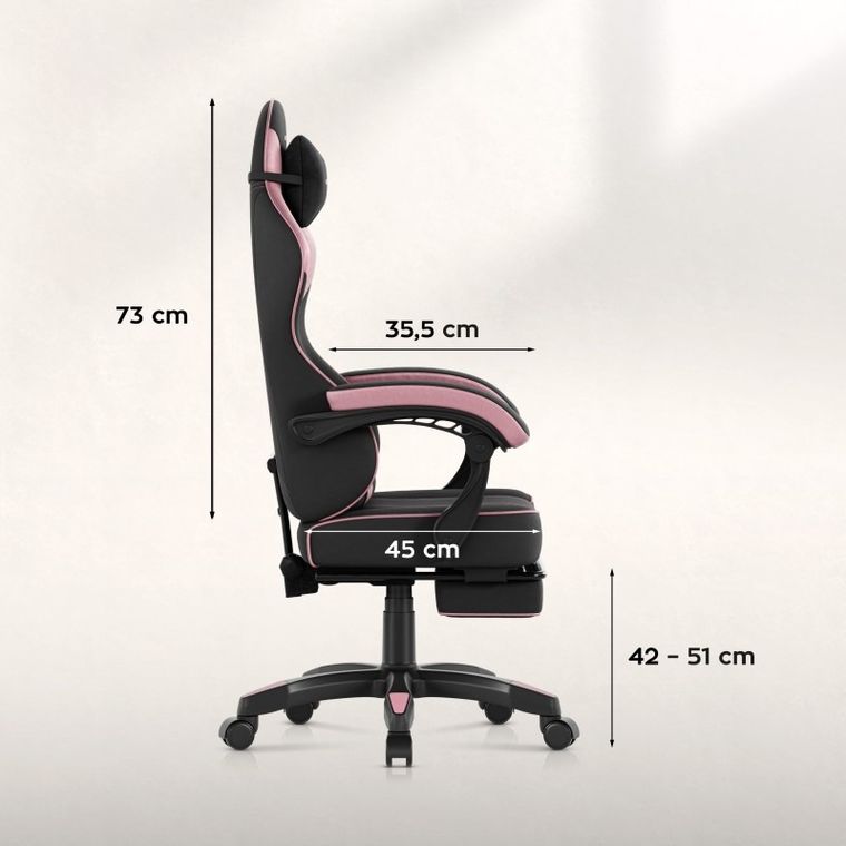Huzaro, Force 3.7 Pink, fotel gamingowy