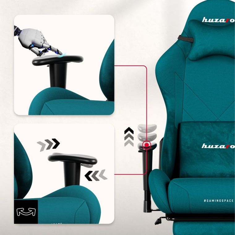 Huzaro, Force 5.7 Teal, fotel gamingowy