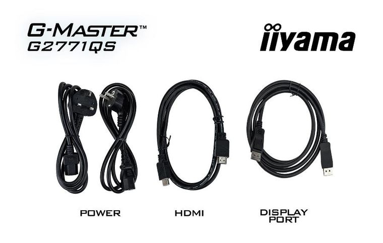 Iiyama, monitor, 27", G2771QS-B1, QHD, Fast IPS, DP, 2xHDMI, 200Hz, 350cd