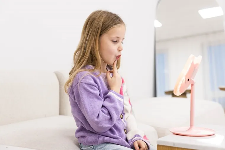 InnoGIO, GIO perfect, Pink Cat, lusterko kosmetyczne z podświetleniem, Kotek