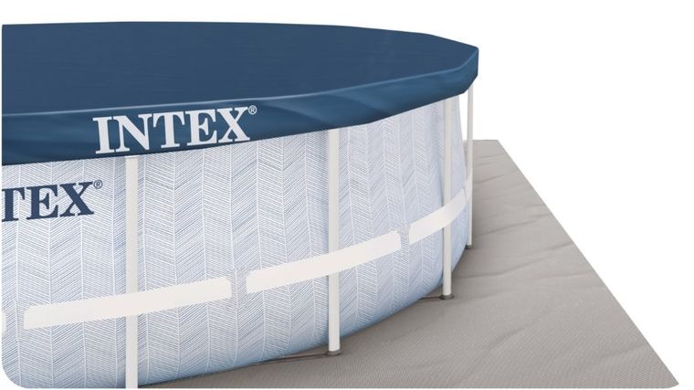 Intex, basen ogrodowy, stelażowy, 488-122 cm, zestaw 12w1