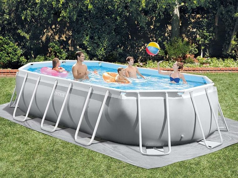 Intex, basen ogrodowy, stelażowy, 503-274-122 cm, zestaw 12w1